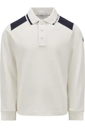 Moncler Playera tipo polo con parche del logo