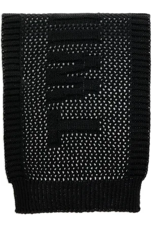 Twin-Set Bufanda con logo en intarsia