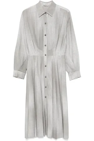 ERMANNO SCERVINO Vestido midi con detalle de pliegues