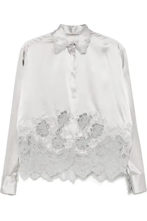 ERMANNO SCERVINO Camisa con aplique de encaje
