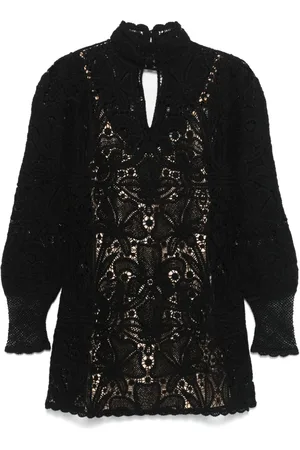 Twin-Set Vestido corto de macramé