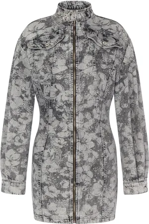 Moschino Vestido de mezclilla con estampado floral