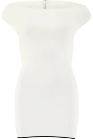 Jacquemus Vestido La Mini Robe Maille Noiva