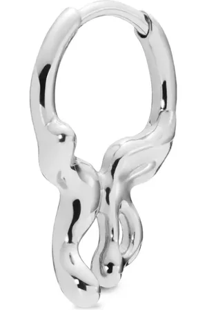 Maria Black Arete Papillon en oro blanco de 14kt