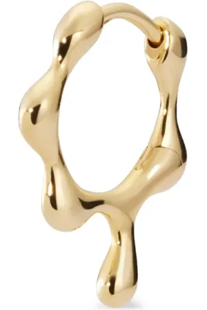 Maria Black Arete Clover en oro de 14kt