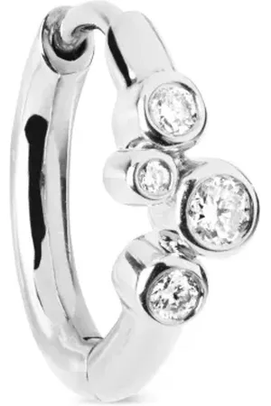 Maria Black Arete Elena en oro blanco de 14kt con diamante