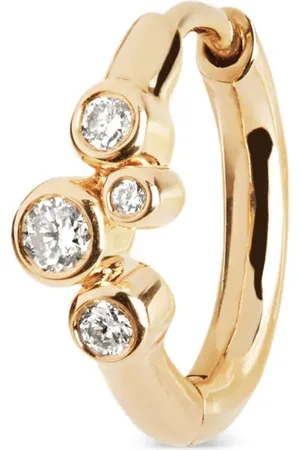 Maria Black Arete Elena en oro amarillo de 14kt con diamante