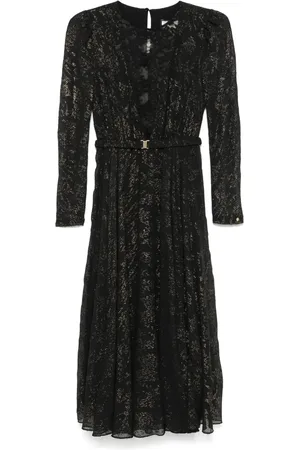 NISSA Vestido de tul midi con motivo de lunares