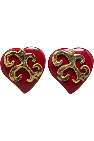 Saint Laurent Aretes Resin Heart Clip 2010-2023
