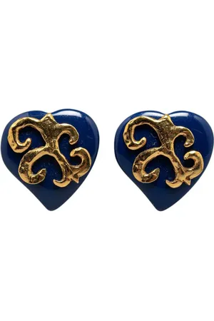 Saint Laurent Aretes 20th Century Resin Heart Clip On