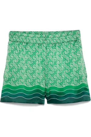 Casablanca Shorts de seda estampados