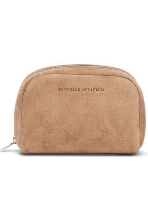 Brunello Cucinelli Neceser de gamuza