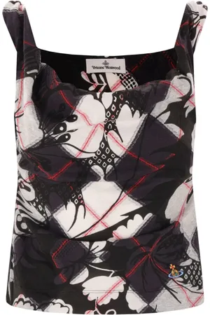 Vivienne Westwood Top con motivo Orb bordado