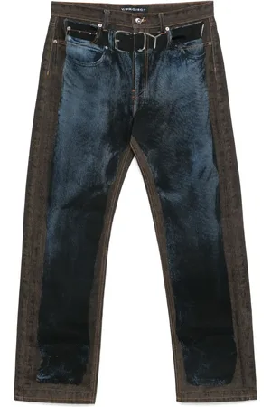 Y / PROJECT Jeans con estampado trompe l