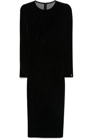 NISSA Vestido midi de terciopelo