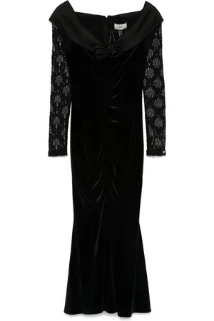 NISSA Vestido midi con aplique floral