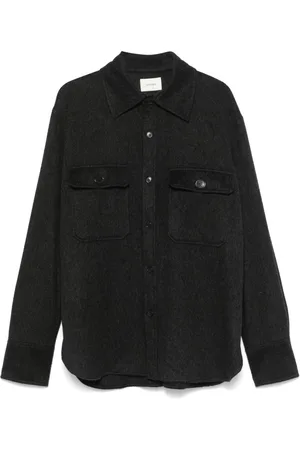 Saint Laurent Camisa con efecto cepillado