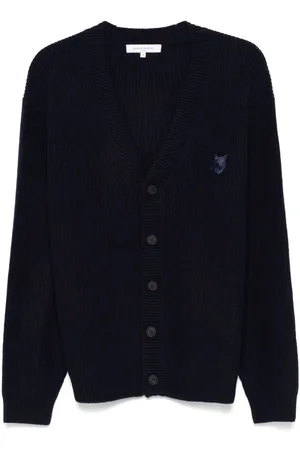 Maison Kitsuné Cárdigan de canalé Bold Fox Head