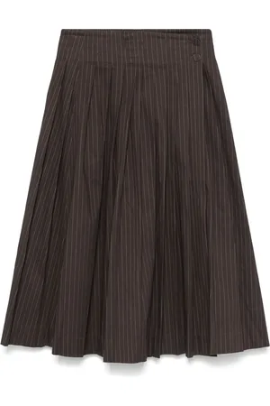 REMAIN Falda midi con diseño plisado
