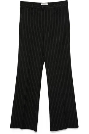 Midnight Pantalones acampanados con rayas diplomáticas estampadas