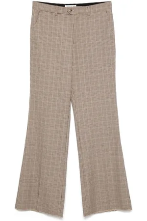 Midnight Pantalones acampanados con motivo pied de poule