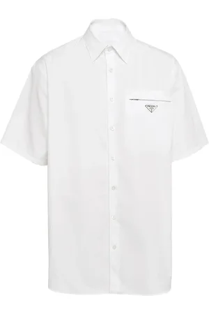 Prada Camisa manga corta con logo triangular