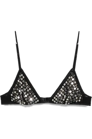 Oseree Brasier estilo triángulo con detalles de cristal