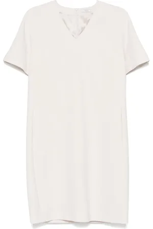 PESERICO SIGN Vestido midi con cuello en V
