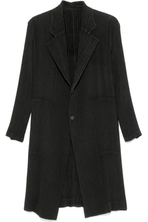 Issey Miyake Abrigo Hatching Pleats