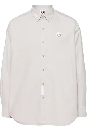 A Bathing Ape Camisa con parche del logo