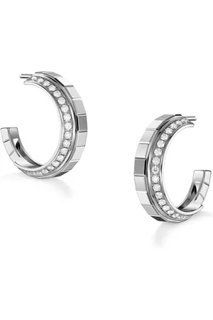 Chopard Aretes Ice Cub en oro de 18kt con diamantes