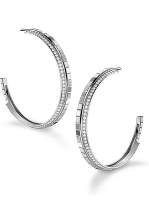 Chopard Aretes Ice Cub en oro de 18kt con diamantes