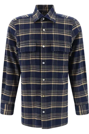 Kiton Camisa con cuadros estampados