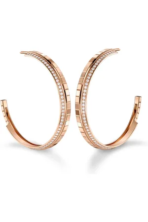 Chopard Aretes Ice Cube en oro rosa de 18kt con diamantes