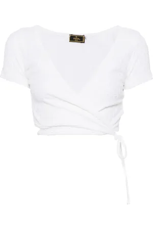 Fendi Playera cruzada 1990-2000