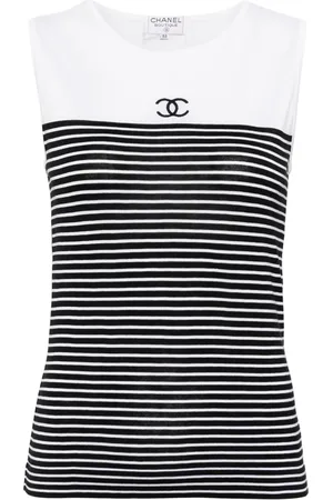 CHANEL Top con logo CC 1990-2000