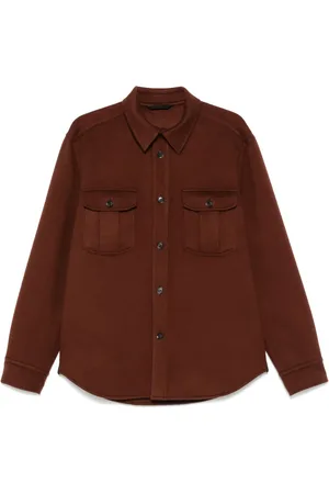 BRIONI Camisa con efecto cepillado