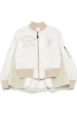 SACAI Chamarra bomber con paneles