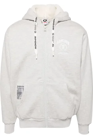 A Bathing Ape Chamarra con capucha y parche del logo