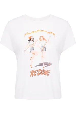RE/DONE Playera con estampado gráfico