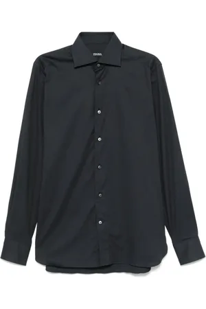 Ermenegildo Zegna Camisa de tejido gabardina