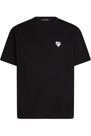 Karl Lagerfeld Playera con motivo de corazón
