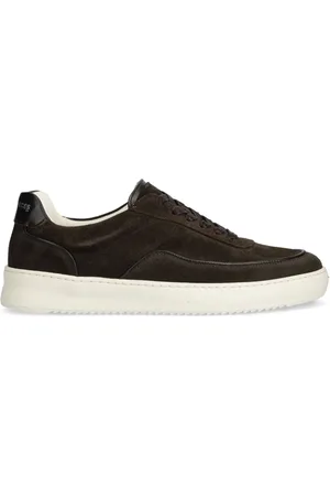 Filling pieces Tenis de gamuza con logo estampado