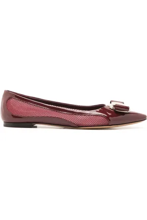 Salvatore Ferragamo Flats Vara con paneles de malla