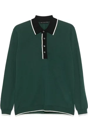 LOW BRAND Playera tipo polo de manga larga