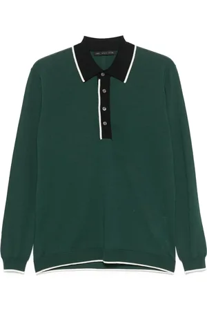 LOW BRAND Playera tipo polo de manga larga