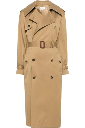 Saint Laurent Gabardina con botones