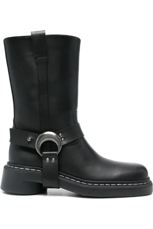 Marine Serre Botas con placa Crescent Moon