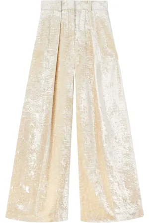 Jil Sander Pantalones anchos con efecto brillante