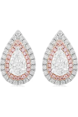 HYT Jewelry Aretes en oro blanco de 18kt con diamantes